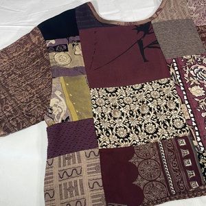 Vintage Donna Jessica Cropped Patchwork Blouse